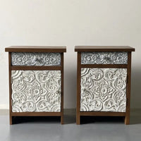 Chiang Mai Heritage Side Table Set - 40 cm