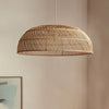 Asian Openwork Rattan Pendant Light