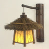 Bamboo Hut Wall Lamp 40cm