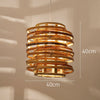 Deconstructed Cylinder Rattan Pendant Light Large Size