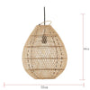 Oval Rattan Pendant Light