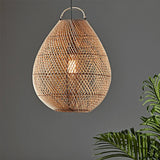 Oval Rattan Pendant Light



