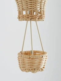 Hot Air Balloon Rattan Pendant Light Detail