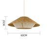 Japanese Rope Hut Pendant Light Size