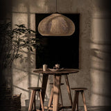 Modern Volcano Rattan Pendant Light
