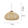 Modern Volcano Rattan Pendant Light