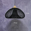 Modern Volcano Rattan Pendant Light