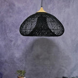 Modern Volcano Rattan Pendant Light