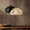 Modern Volcano Rattan Pendant Light