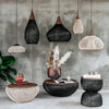 Modern Volcano Rattan Pendant Light