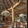 Modern Volcano Rattan Pendant Light