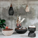 Modern Rattan Drop Pendant Light Atmosphere