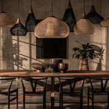 Modern Rattan Drop Pendant Light Living Room