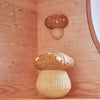 Mushroom Rattan Wall Lamp Design