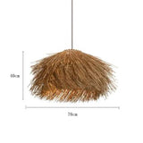 Rattan Nest Pendant Light Size 70cm