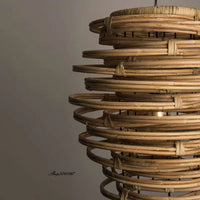 Oval Rattan Pendant Light