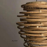 Oval Rattan Pendant Light