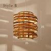 Oval Rattan Pendant Light