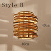 Oval Rattan Pendant Light