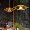 Hourglass Bamboo Pendant Light