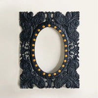 Midnight Bloom Mirror Frame - 90 cm