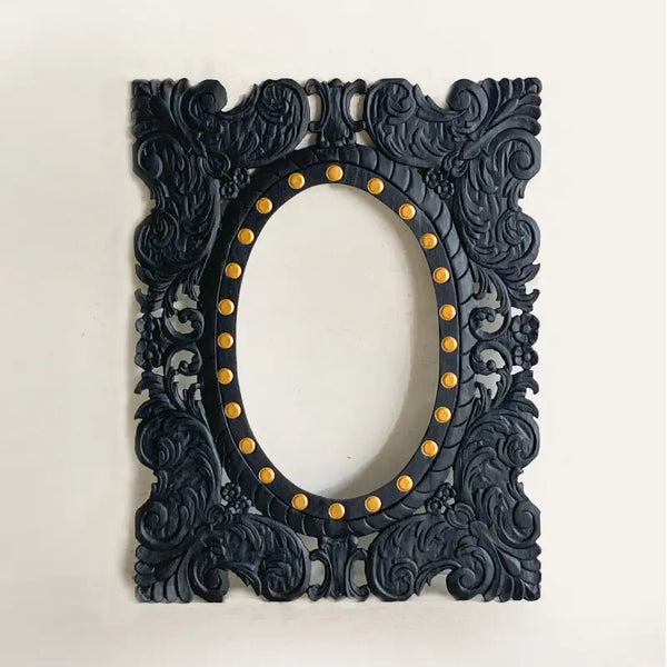 Midnight Bloom Mirror Frame - 90 cm