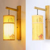 Cylindrical cage wall light bamboo - 42 cm design