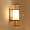 Double cage cylindrical-wall sconce bamboo - 40 cm size