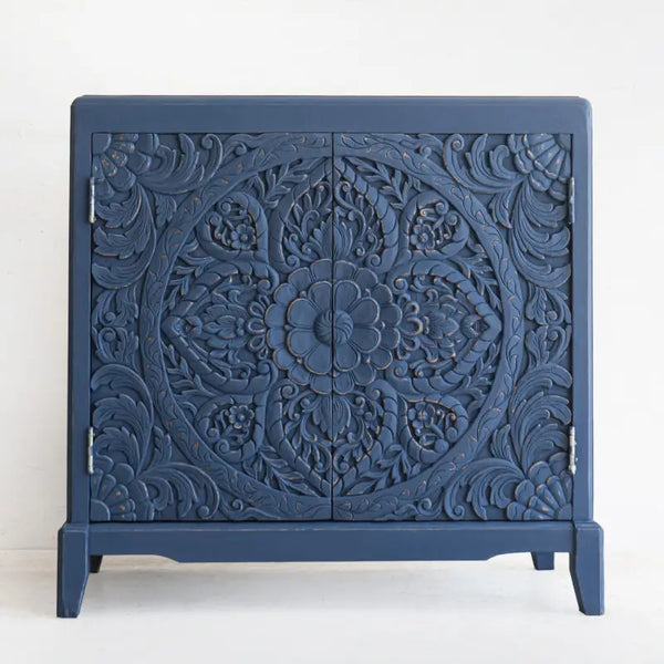 Indigo Medallion Cabinet - 90 cm