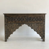 Intricate Carve Hallway Cabinet - 135 cm