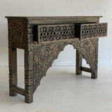 Intricate Carve Hallway Cabinet - 135 cm