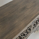 Intricate Carve Hallway Cabinet - 135 cm
