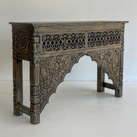 Intricate Carve Hallway Cabinet - 135 cm