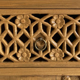 Savanna Carve Hallway Cabinet - 135 cm