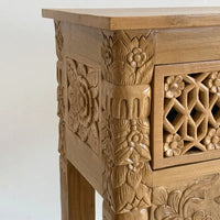 Savanna Carve Hallway Cabinet - 135 cm