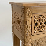 Savanna Carve Hallway Cabinet - 135 cm