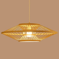 Hourglass Bamboo Pendant Light