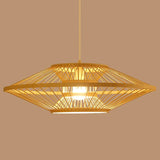 Hourglass Bamboo Pendant Light