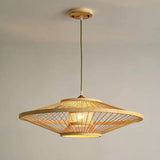 Hourglass Bamboo Pendant Light