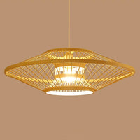 Hourglass Bamboo Pendant Light