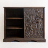 Thai Village Teak Carved Cabinet - 90 cm