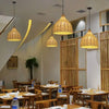 Bell-Shaped Bamboo Pendant Light 25 cm Design