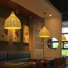 Bell-Shaped Bamboo Pendant Light 25 cm Restaurant