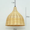 Bell-Shaped Bamboo Pendant Light 25 cm Size