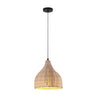 Bell-Shaped Bamboo Pendant Light 25 cm 