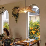 Butterfly Rattan Pendant Light Restaurant