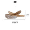 Butterfly Rattan Pendant Light Size 100cm x 43cm