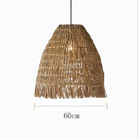 Exotic Rattan Bell Pendant Light Size 60cm