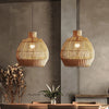 Rattan Apple Pendant Light Atmosphere