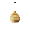 Rattan Apple Pendant Light Front View